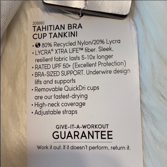 Athleta Tahitian Bra Cup Tankini Top - Picture 12 of 15